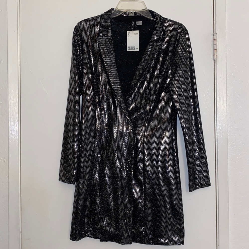 H&M Sequin Blazer Dress